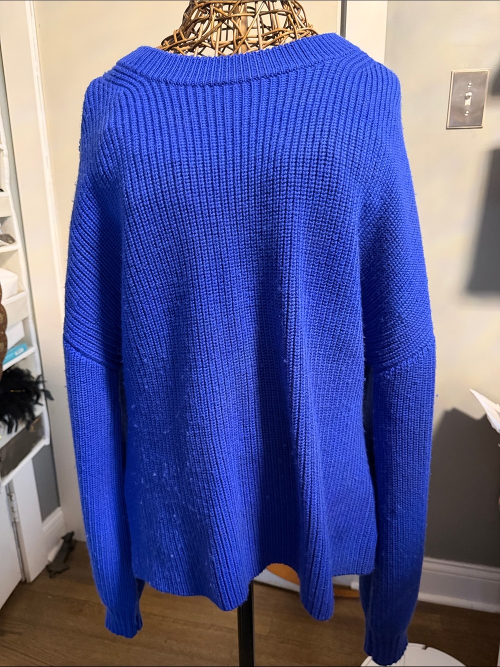 J. Crew Women's Scoop Neck Sweater in Royal Blue
